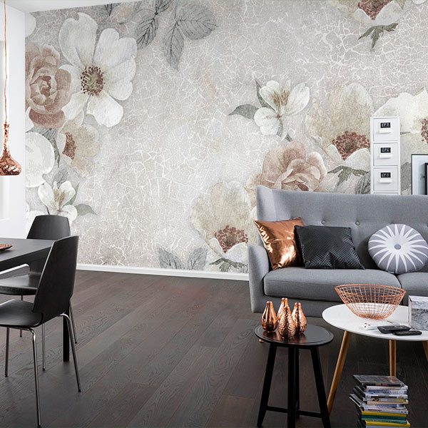 Wall Murals: Floral print