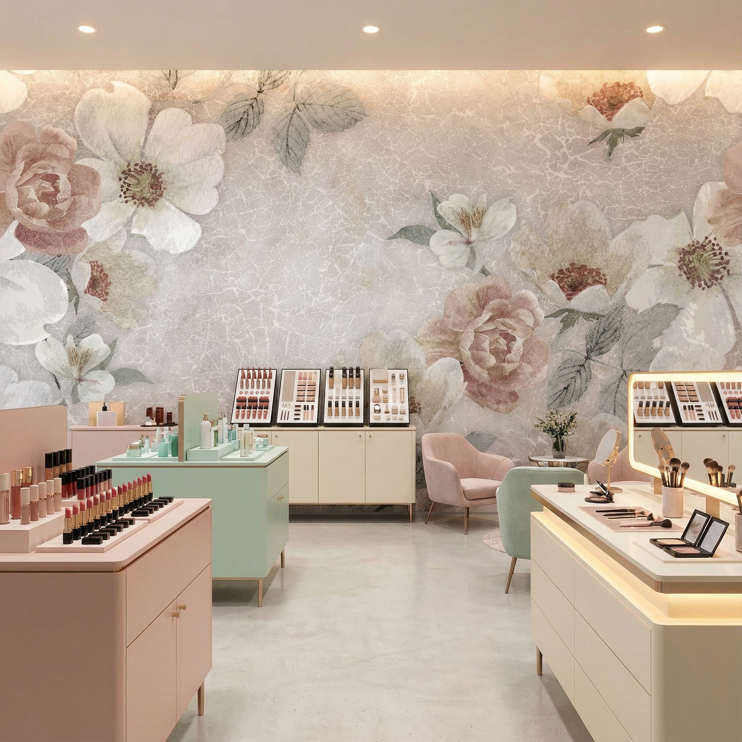 Wall Murals: Floral print