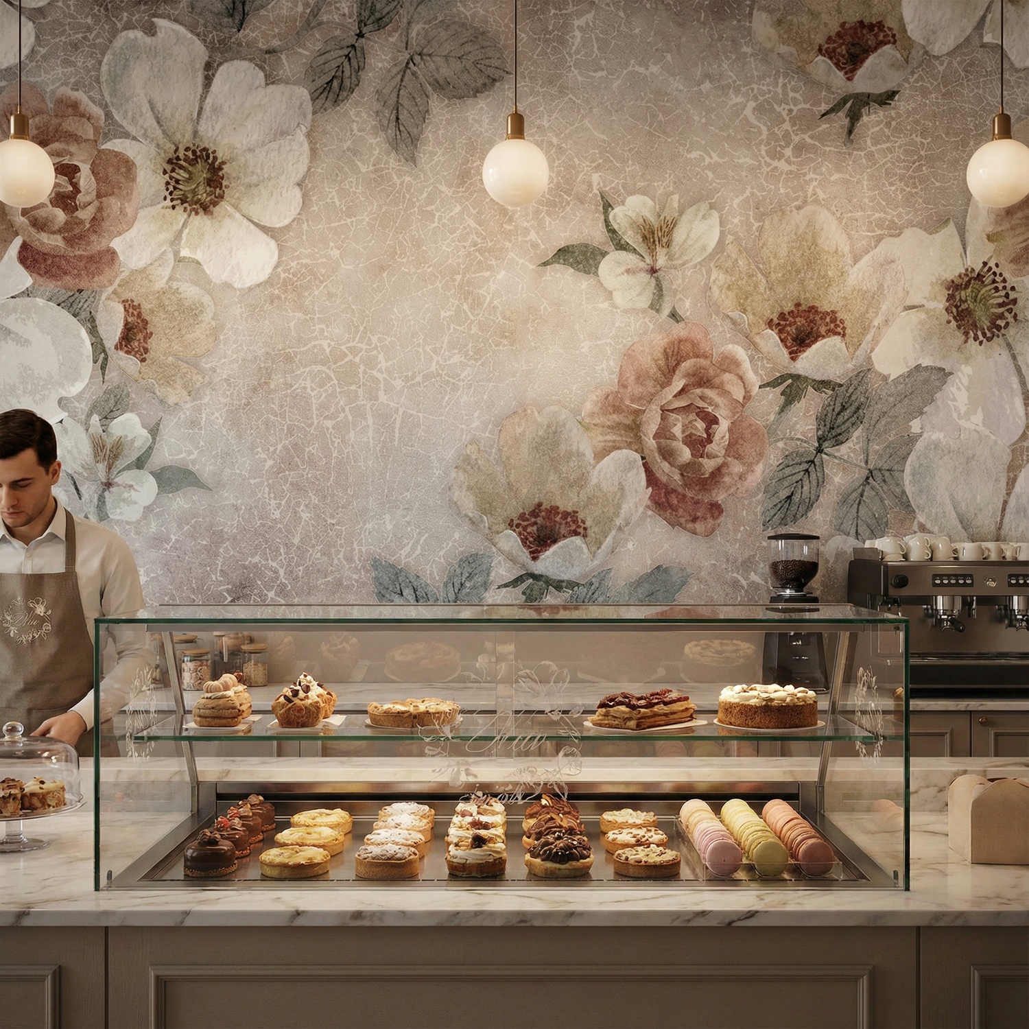 Wall Murals: Floral print