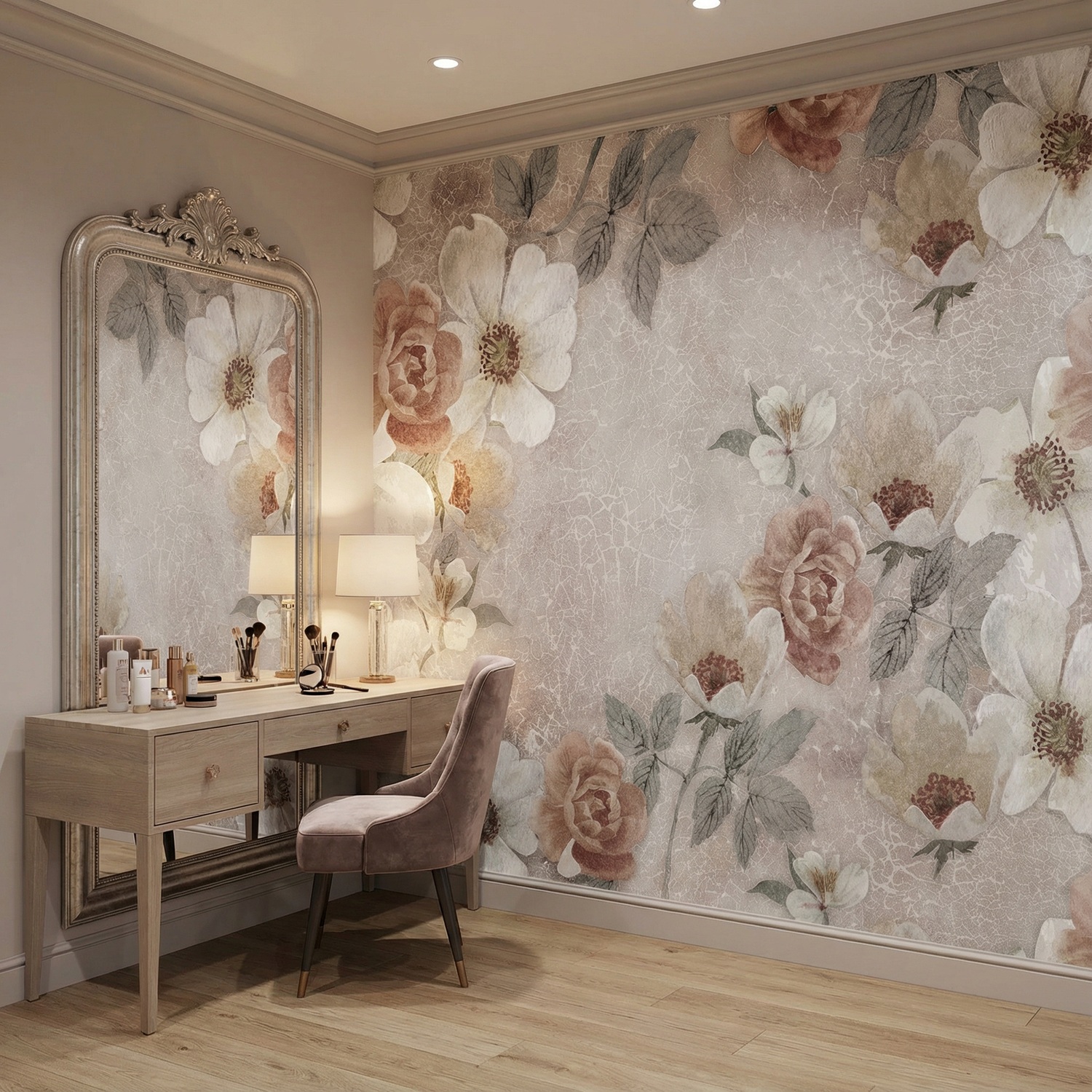 Wall Murals: Floral print
