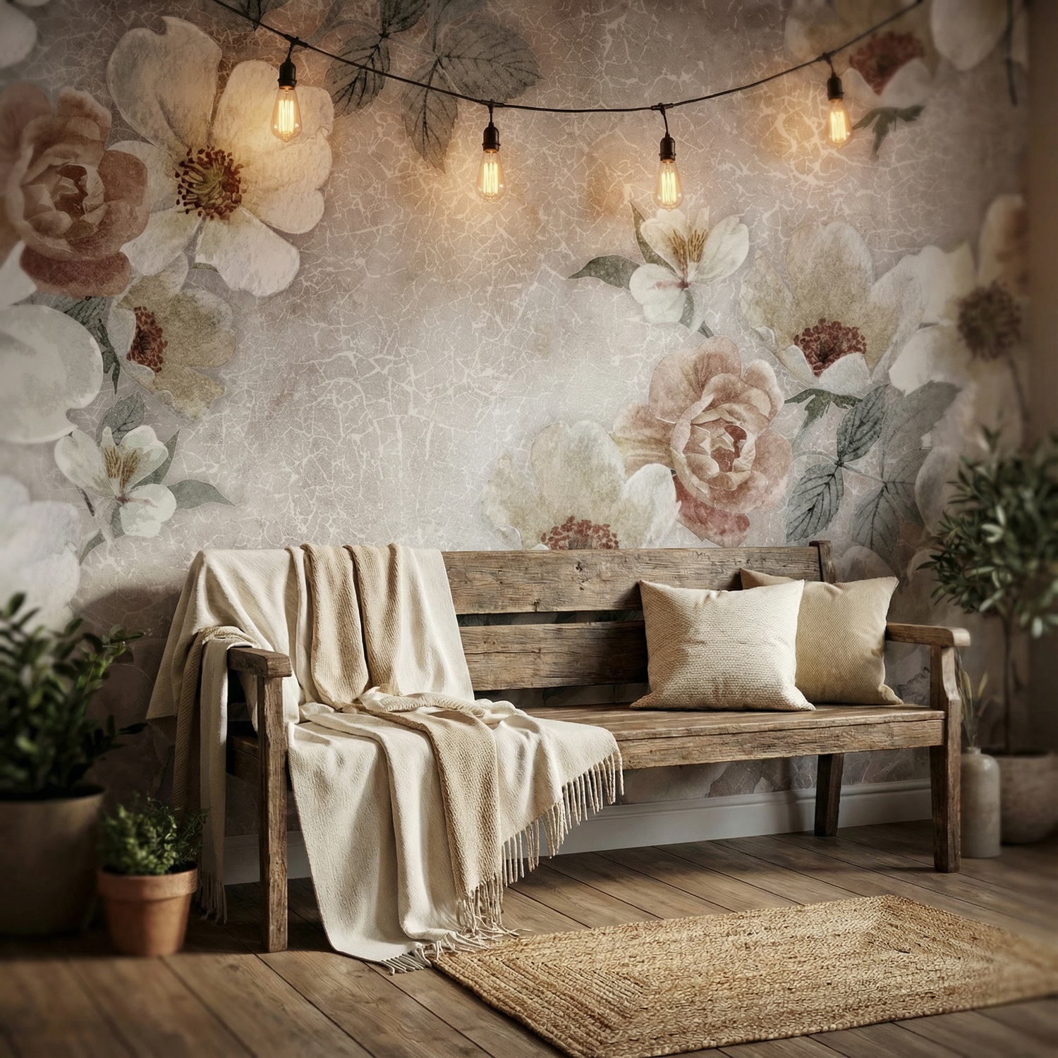 Wall Murals: Floral print