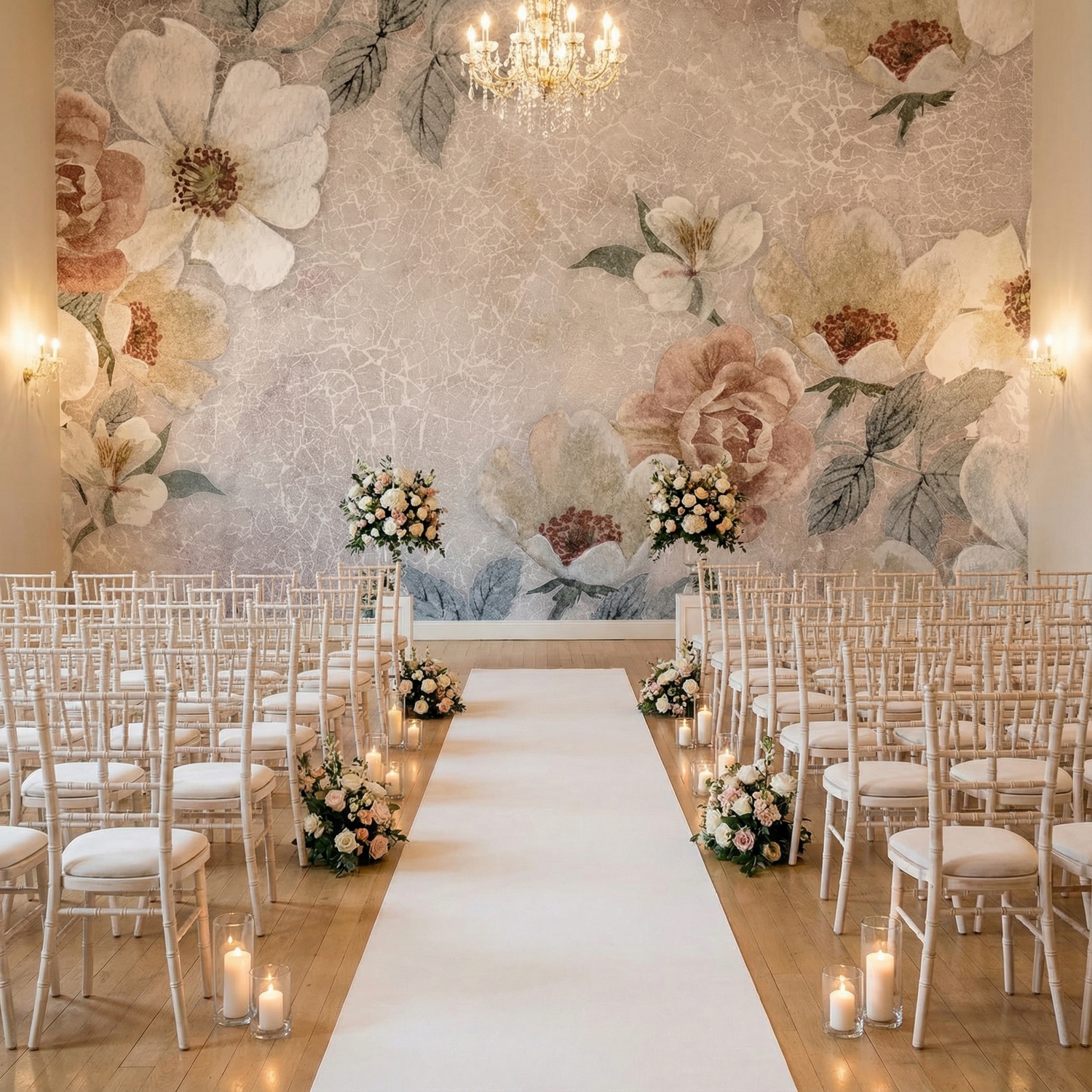 Wall Murals: Floral print