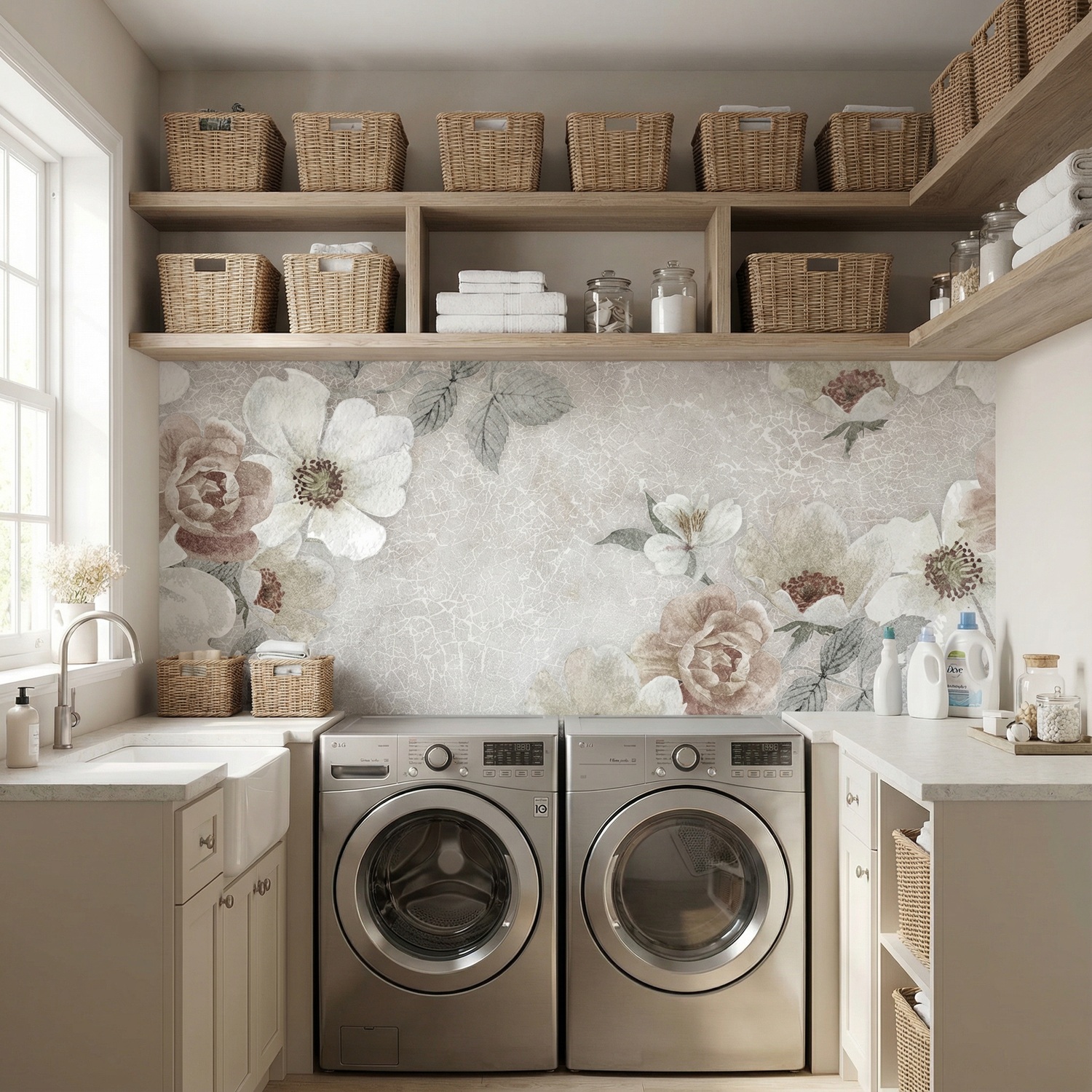 Wall Murals: Floral print