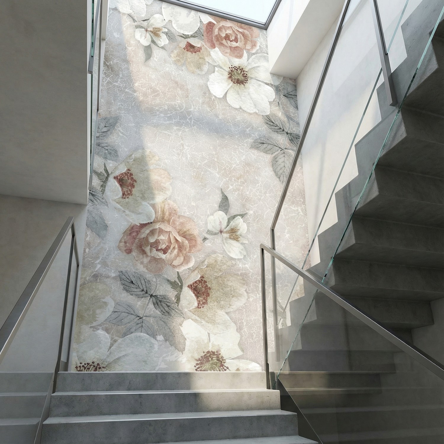 Wall Murals: Floral print