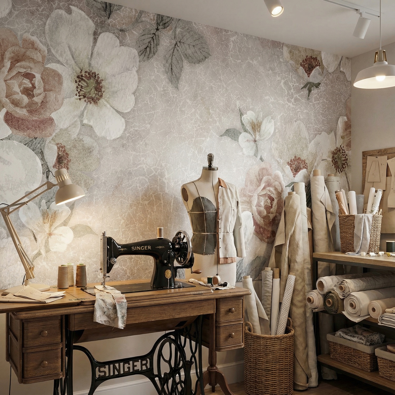 Wall Murals: Floral print