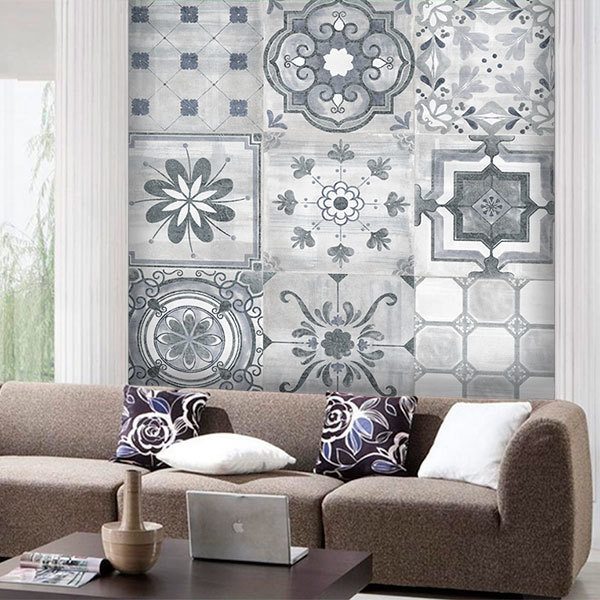 Wall Murals: Prints in shades of grey
