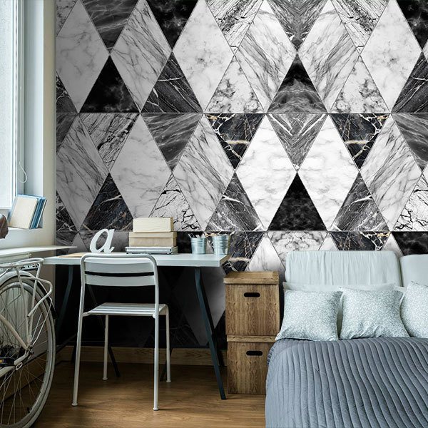 Wall Murals: Diamond tiles