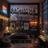 Wall Murals: Workers on the beam 12