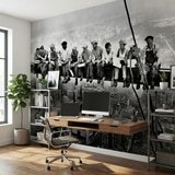 Wall Murals: Workers on the beam 14