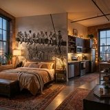 Wall Murals: Workers on the beam 16