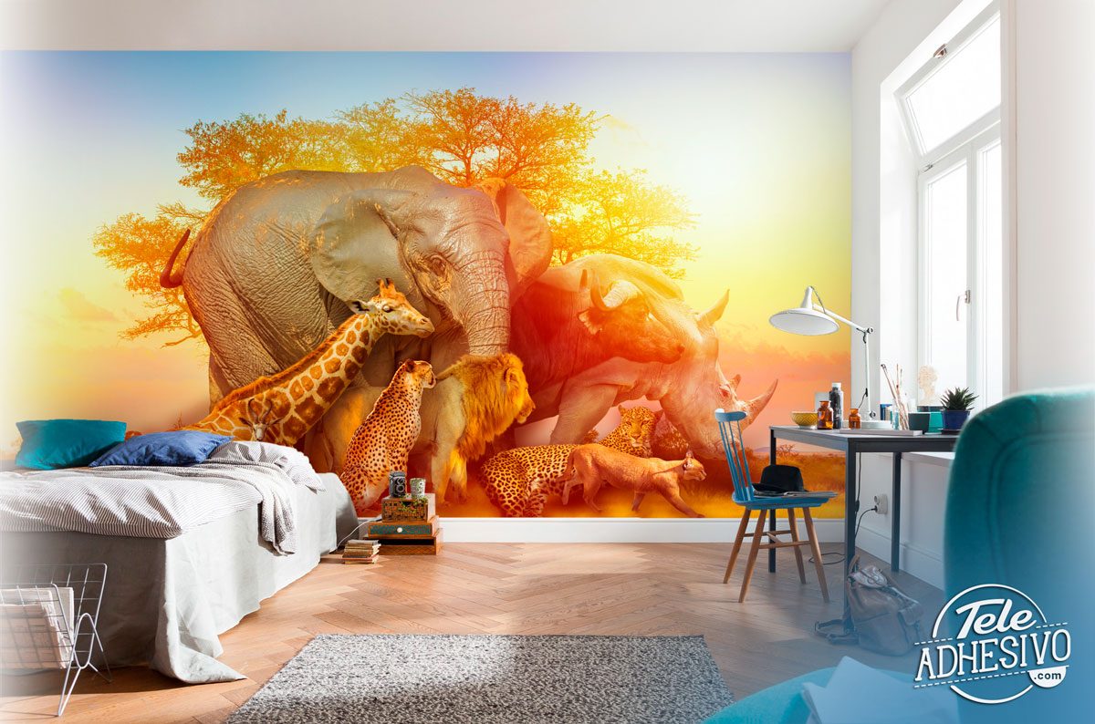 Wall Murals: Animals of the savannah