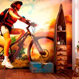 Wall Murals: Cyclist Mountain Bike Rider 2