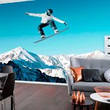 Wall Murals: Snowboarding Jump 2