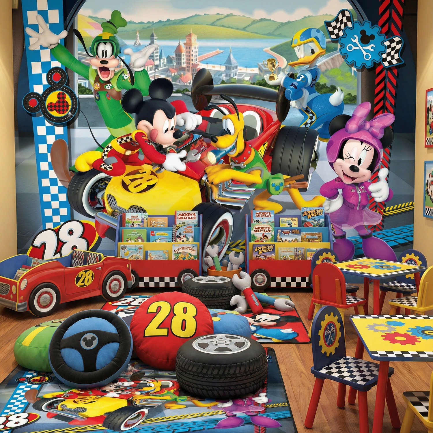 Wall Murals: Disney mechanical equipment