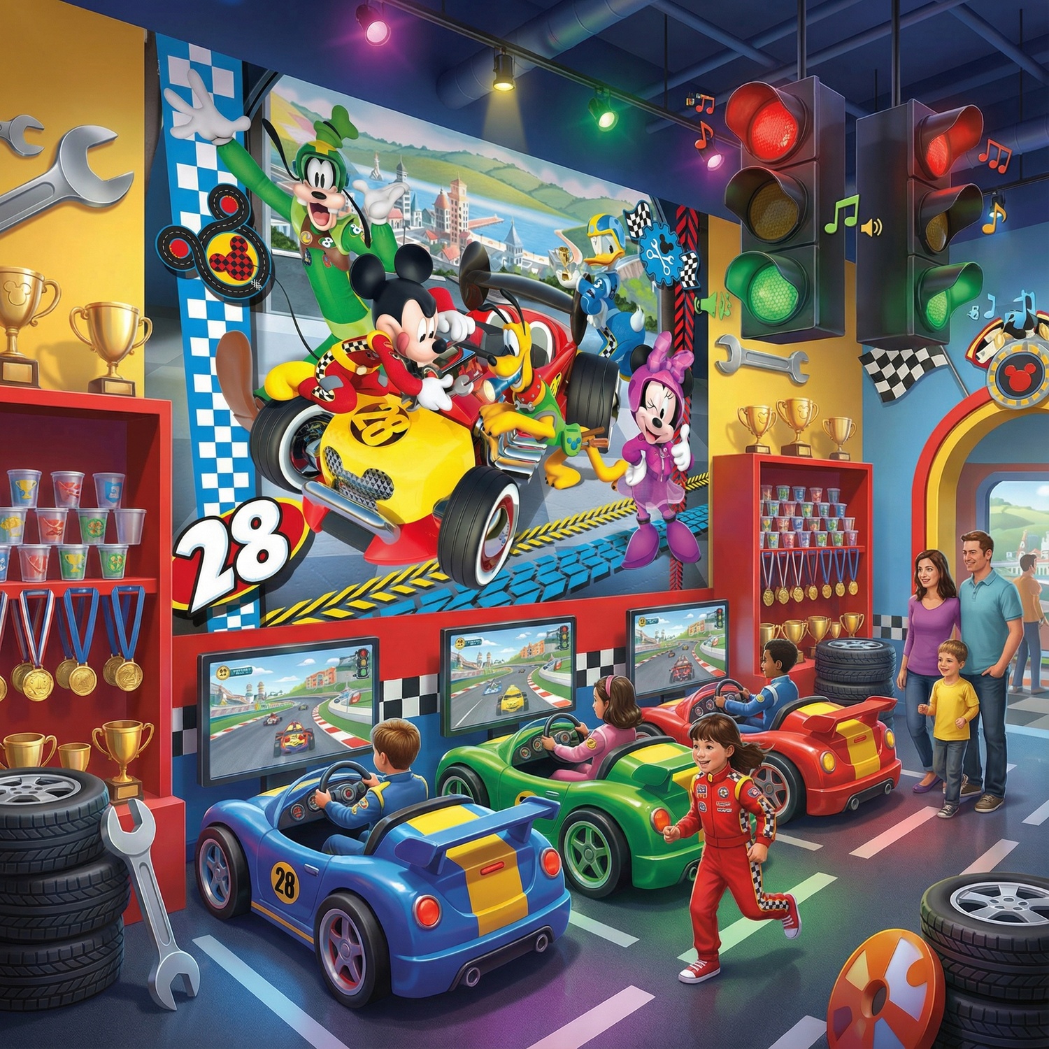 Wall Murals: Disney mechanical equipment