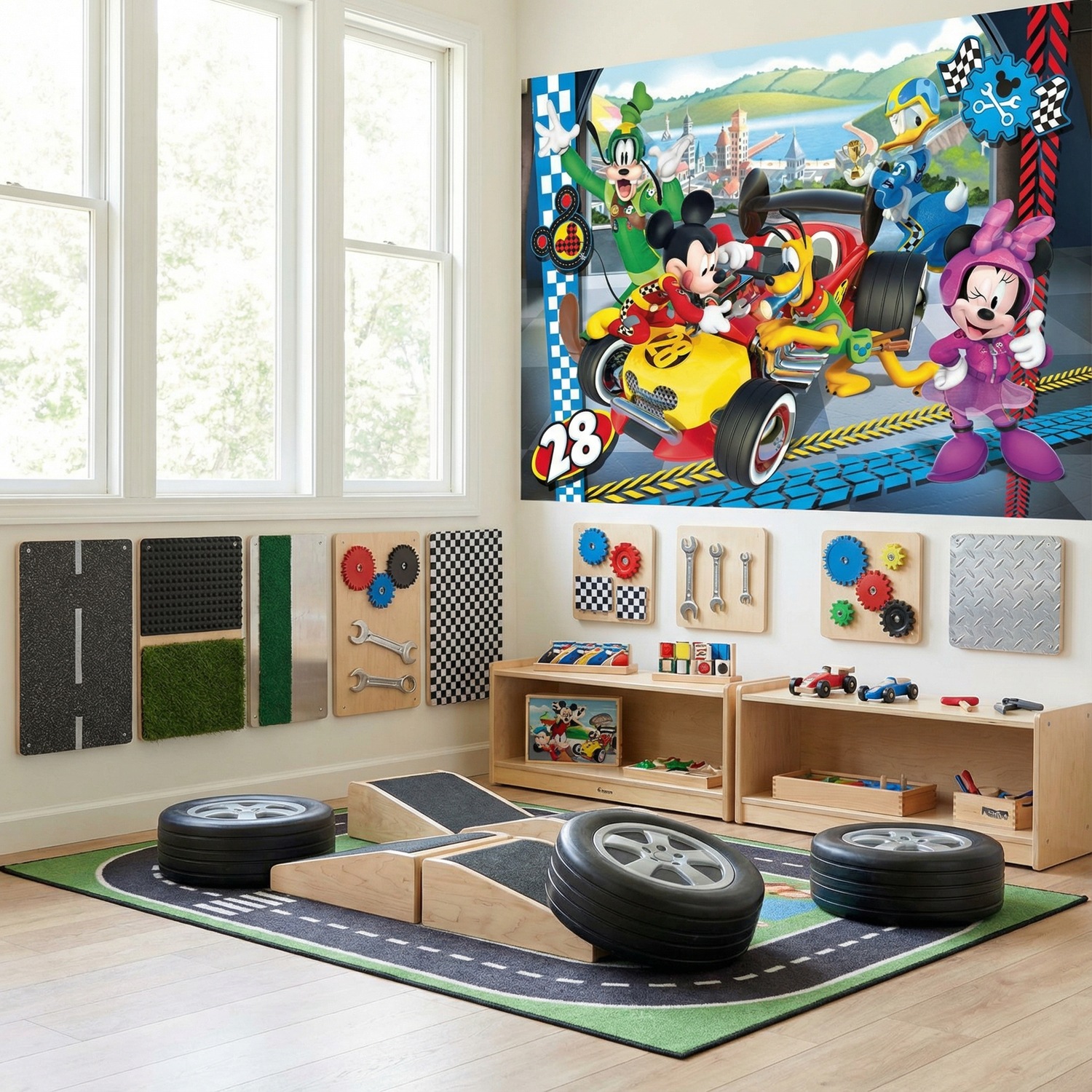 Wall Murals: Disney mechanical equipment
