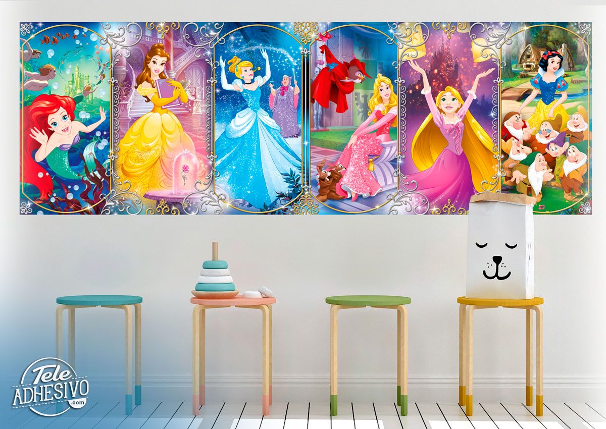 Wall Murals: Collage princesses