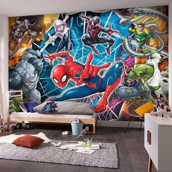 Wall Murals: Spider-Man with enemies 0