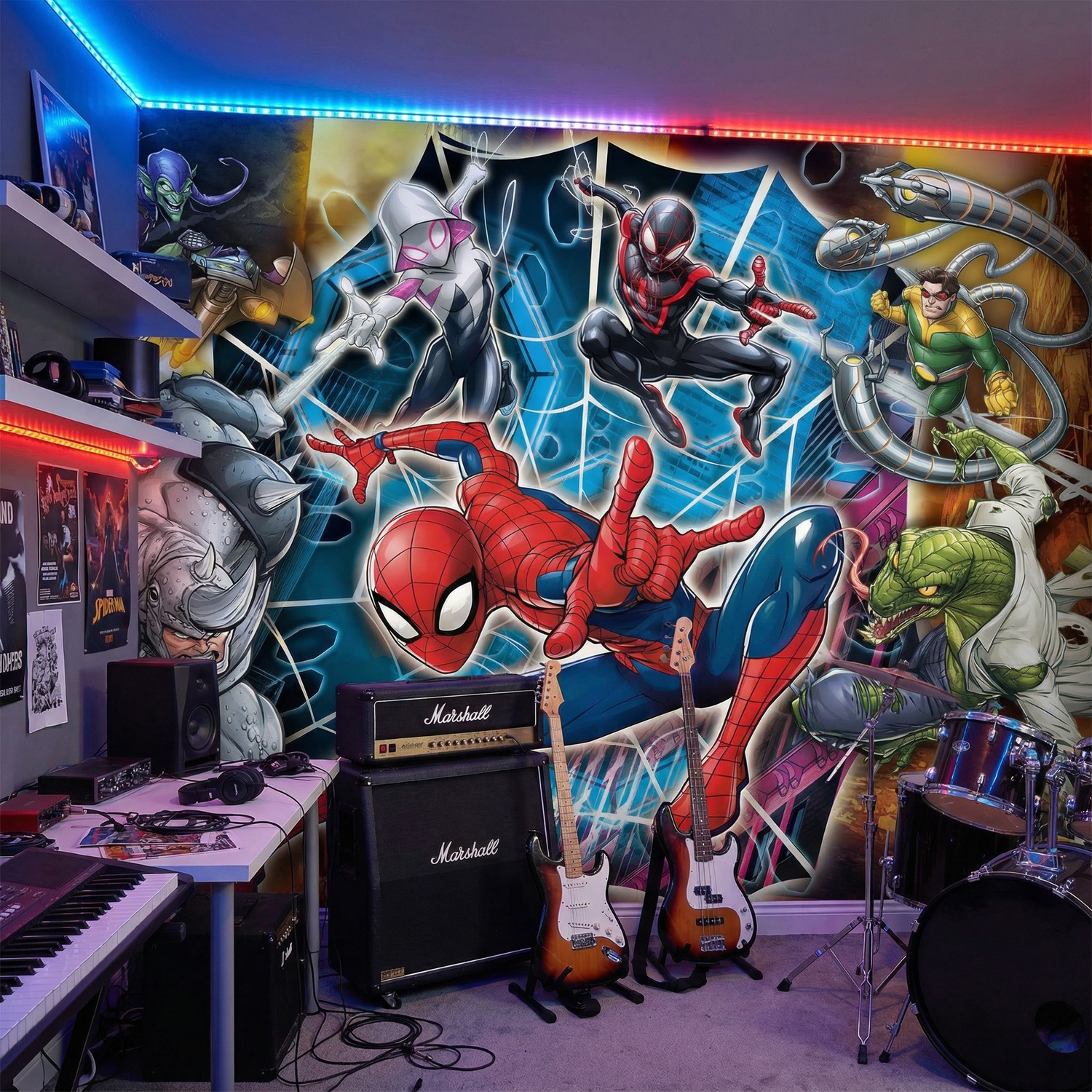 Wall Murals: Spider-Man with enemies