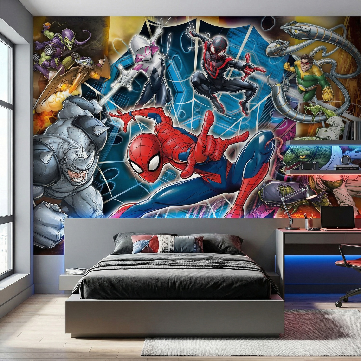 Wall Murals: Spider-Man with enemies