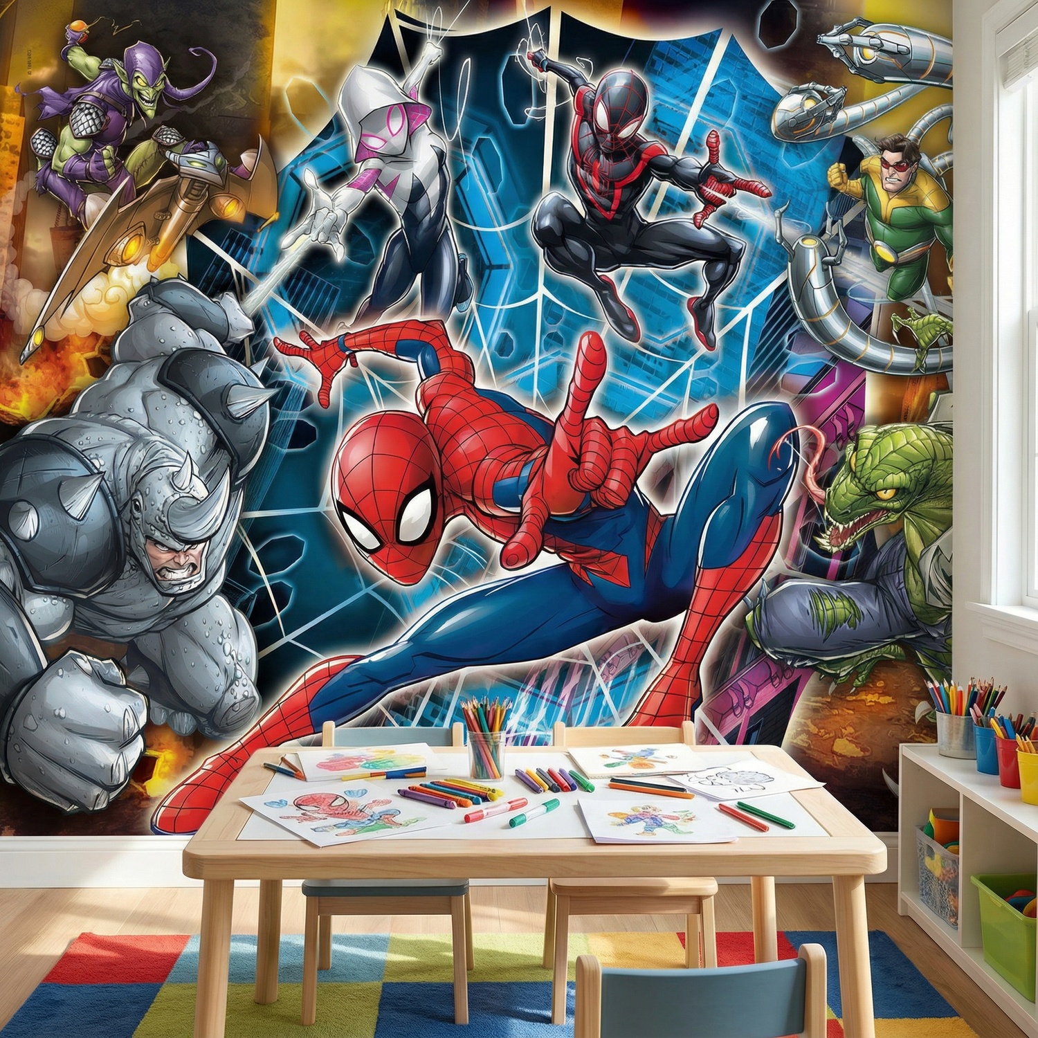 Wall Murals: Spider-Man with enemies