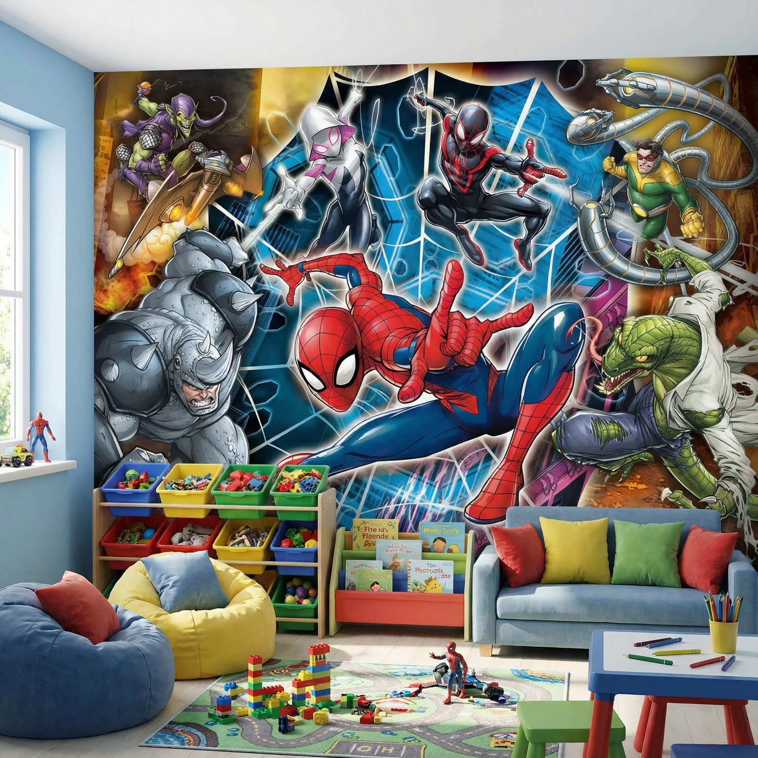 Wall Murals: Spider-Man with enemies