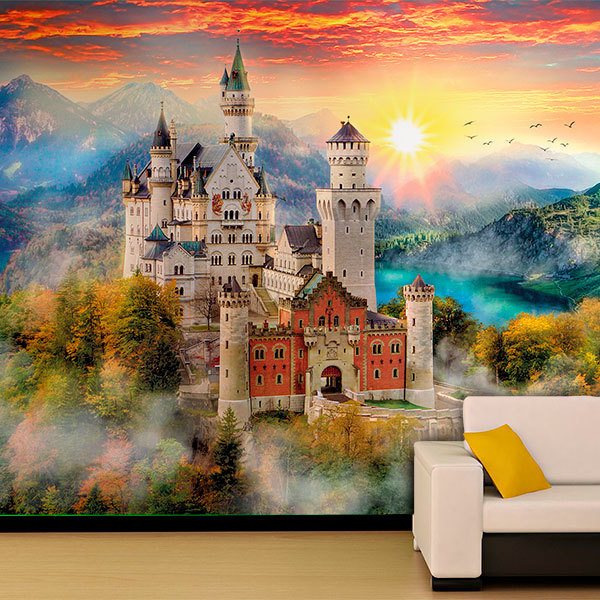 Wall Murals: Sunset with a view 0