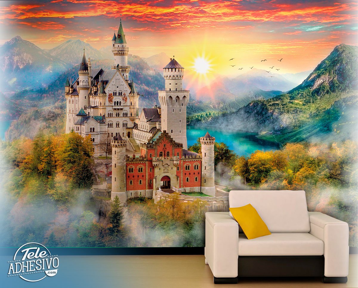 Wall Murals: Sunset with a view