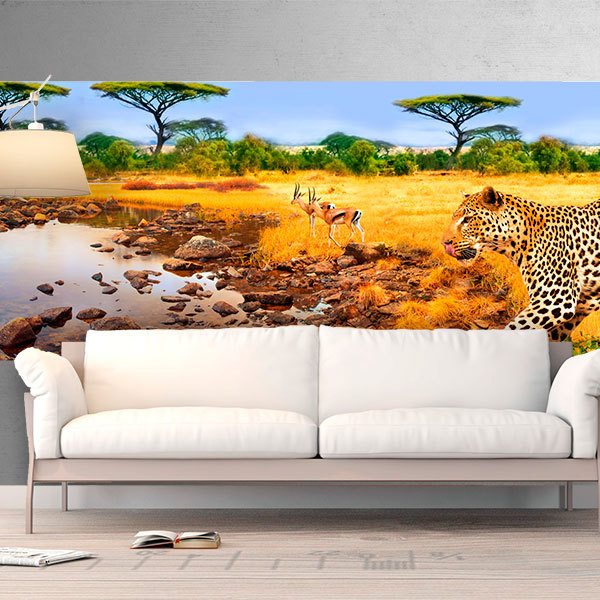 Wall Murals: Leopards at rest