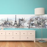 Wall Murals: Drawing of Paris 2
