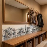 Wall Murals: Drawing of Paris 13