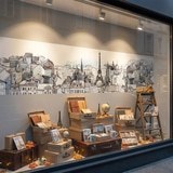 Wall Murals: Drawing of Paris 20