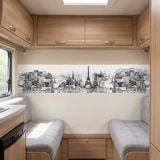 Wall Murals: Drawing of Paris 21