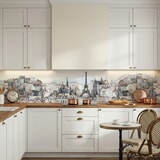 Wall Murals: Drawing of Paris 8