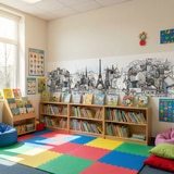 Wall Murals: Drawing of Paris 10