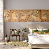 Wall Murals: Maps and compasses 2