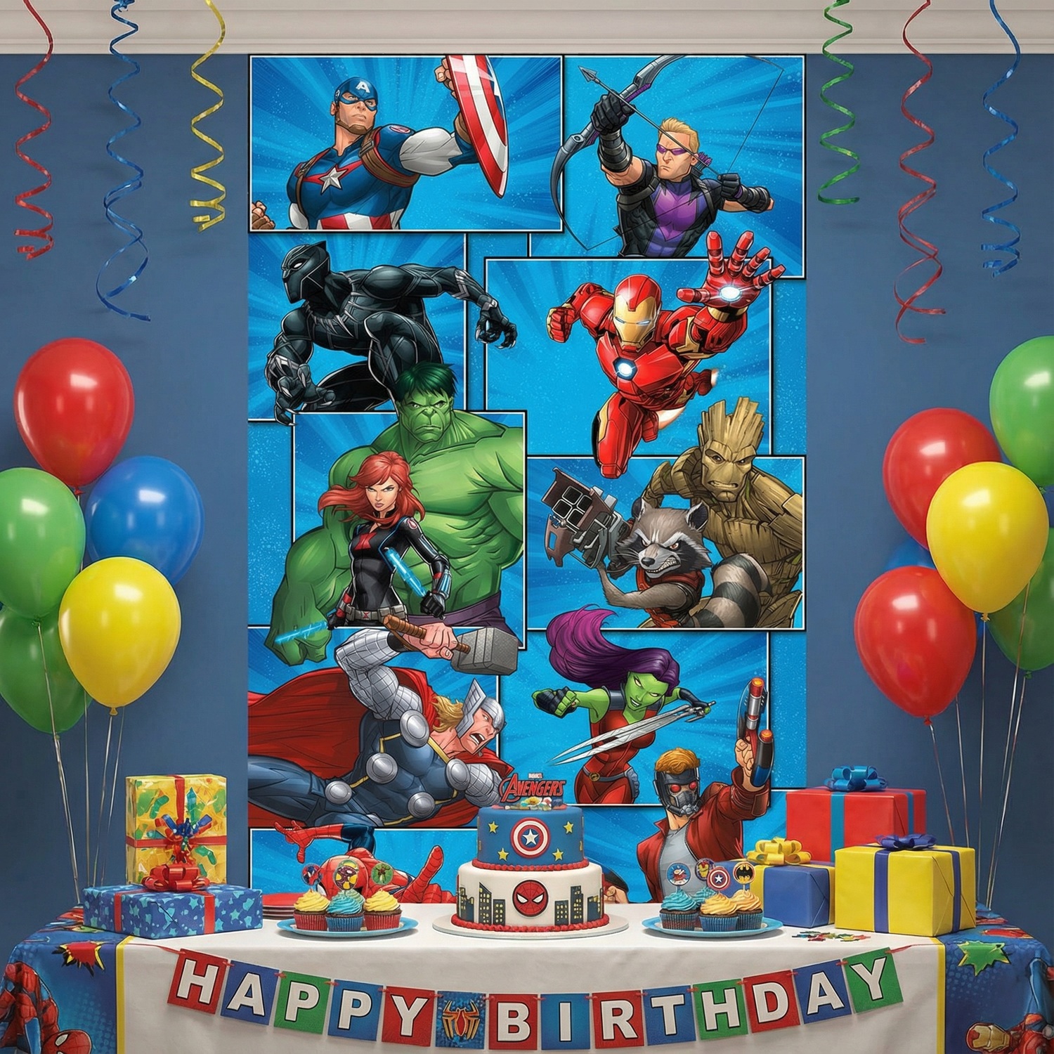 Wall Murals: Avengers Cartoons