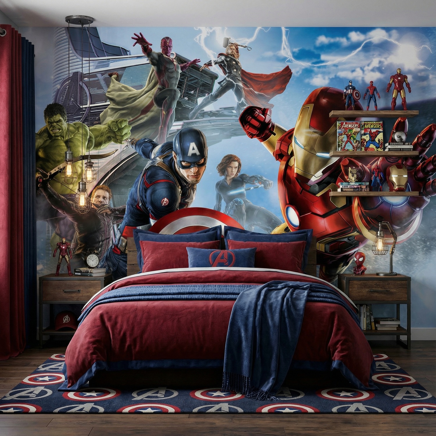 avengers wallpaper dunelm