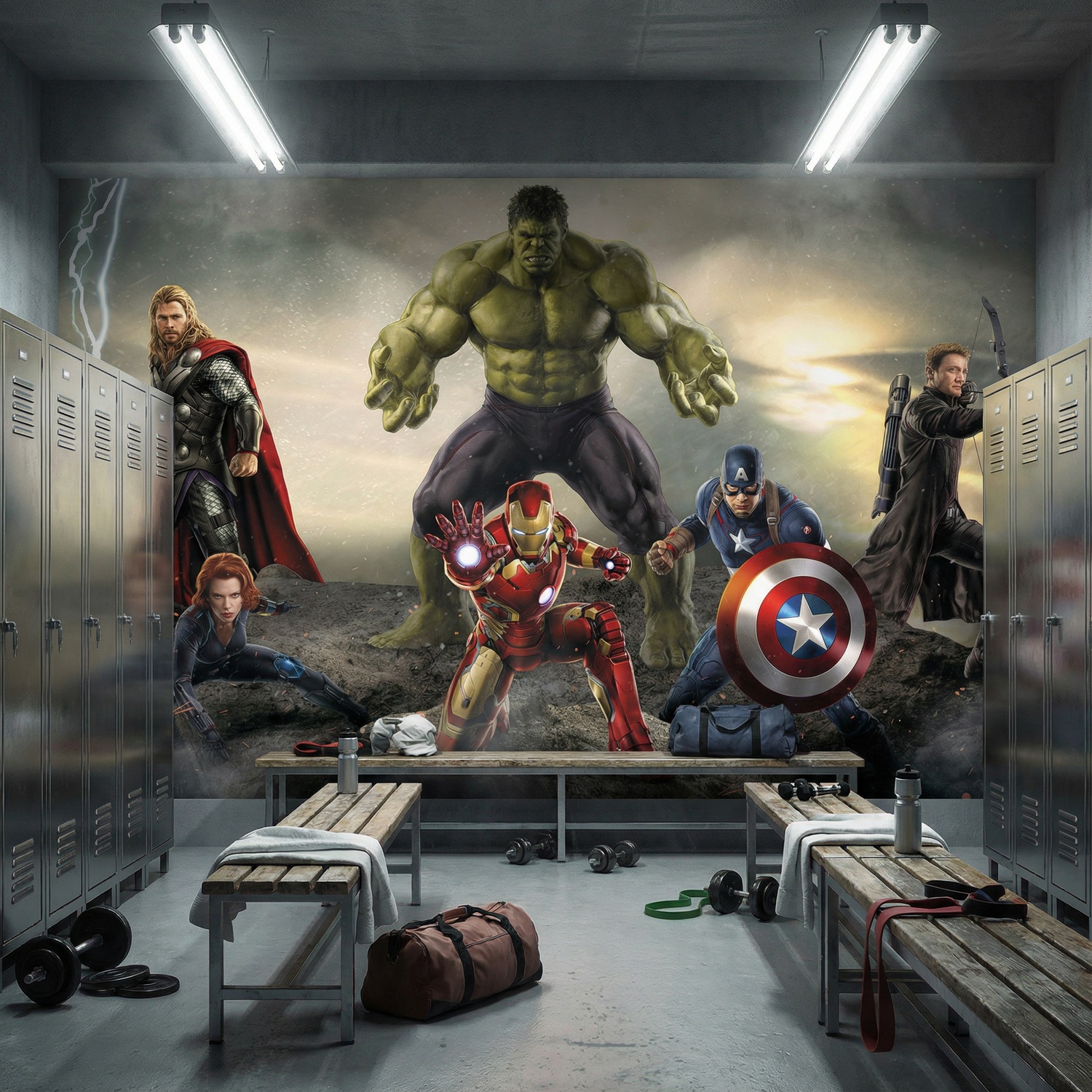 Wall Murals: Avengers Ready for Battle