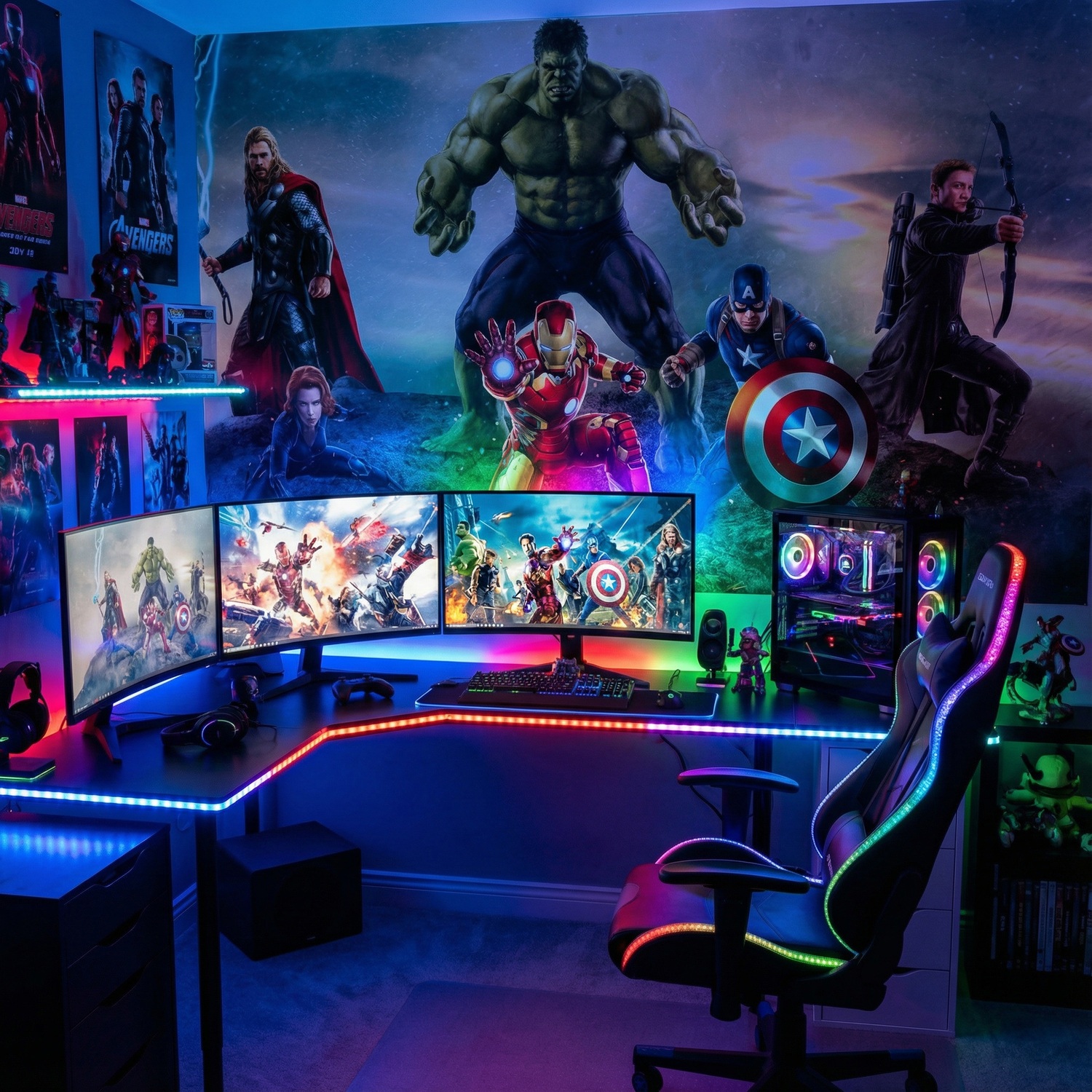 Wall Murals: Avengers Ready for Battle