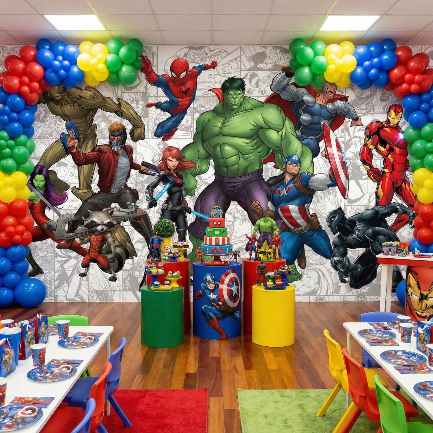Wall Murals: Avengers Comic Characters