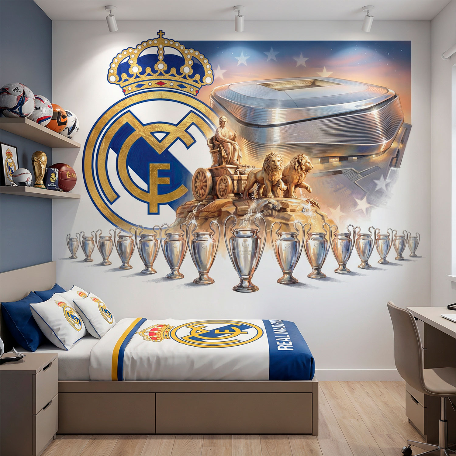 Wall Murals: Real Madrid 15 Champions Bernabeu 0