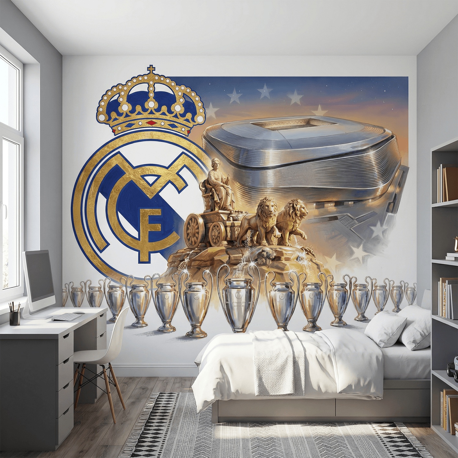 Wall Murals: Real Madrid 15 Champions Bernabeu