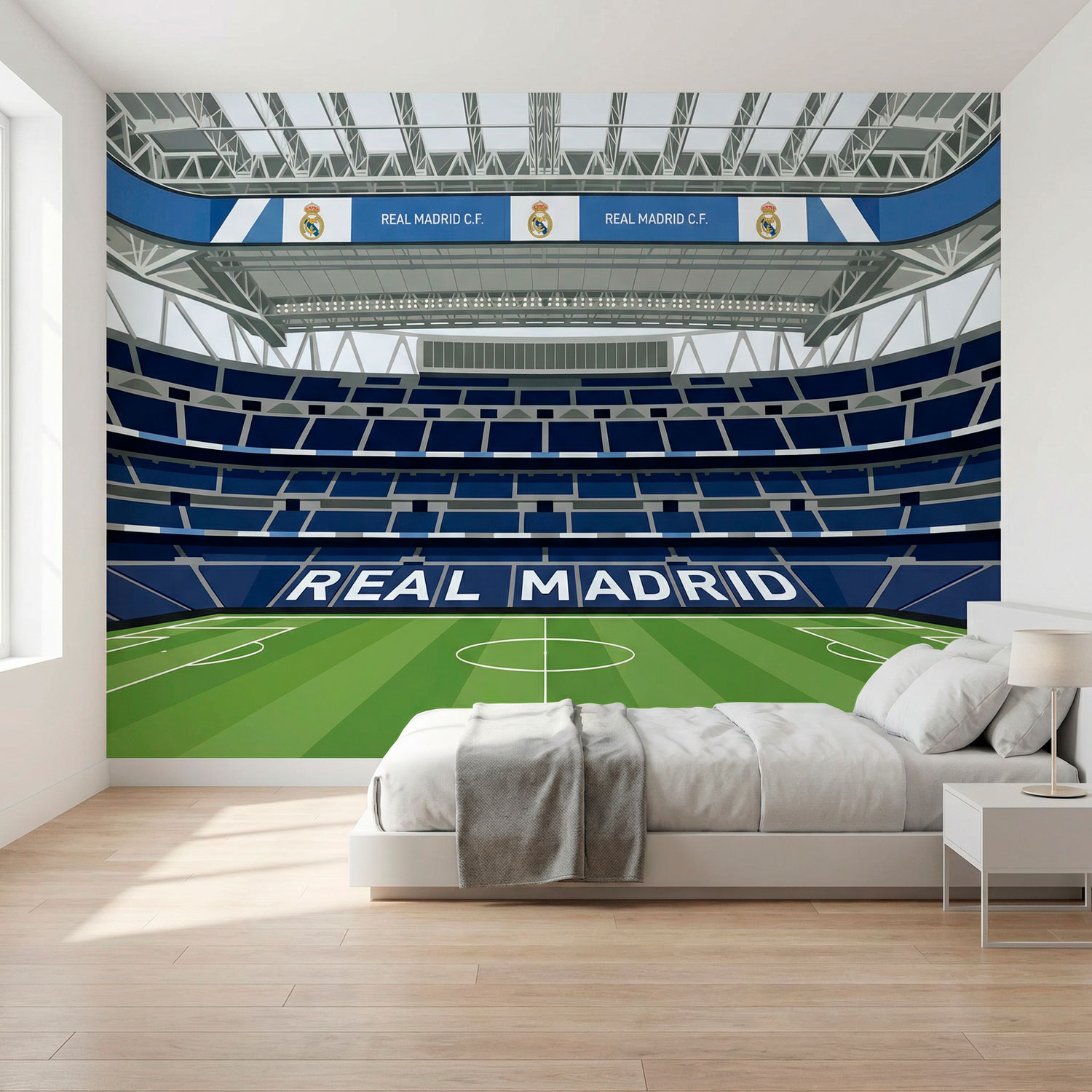 Wall Murals: Interior of the New Santiago Bernab&eacute;u Stadium Real 0