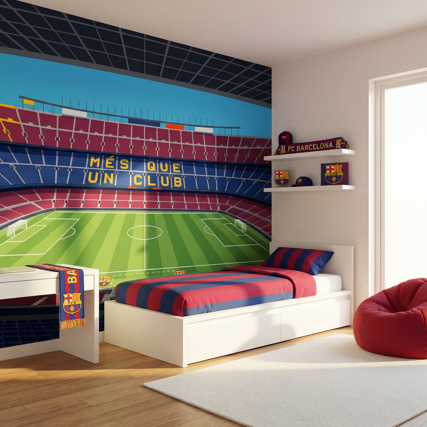 Wall Murals: Interior of Camp Nou Stadium FC Barcelona