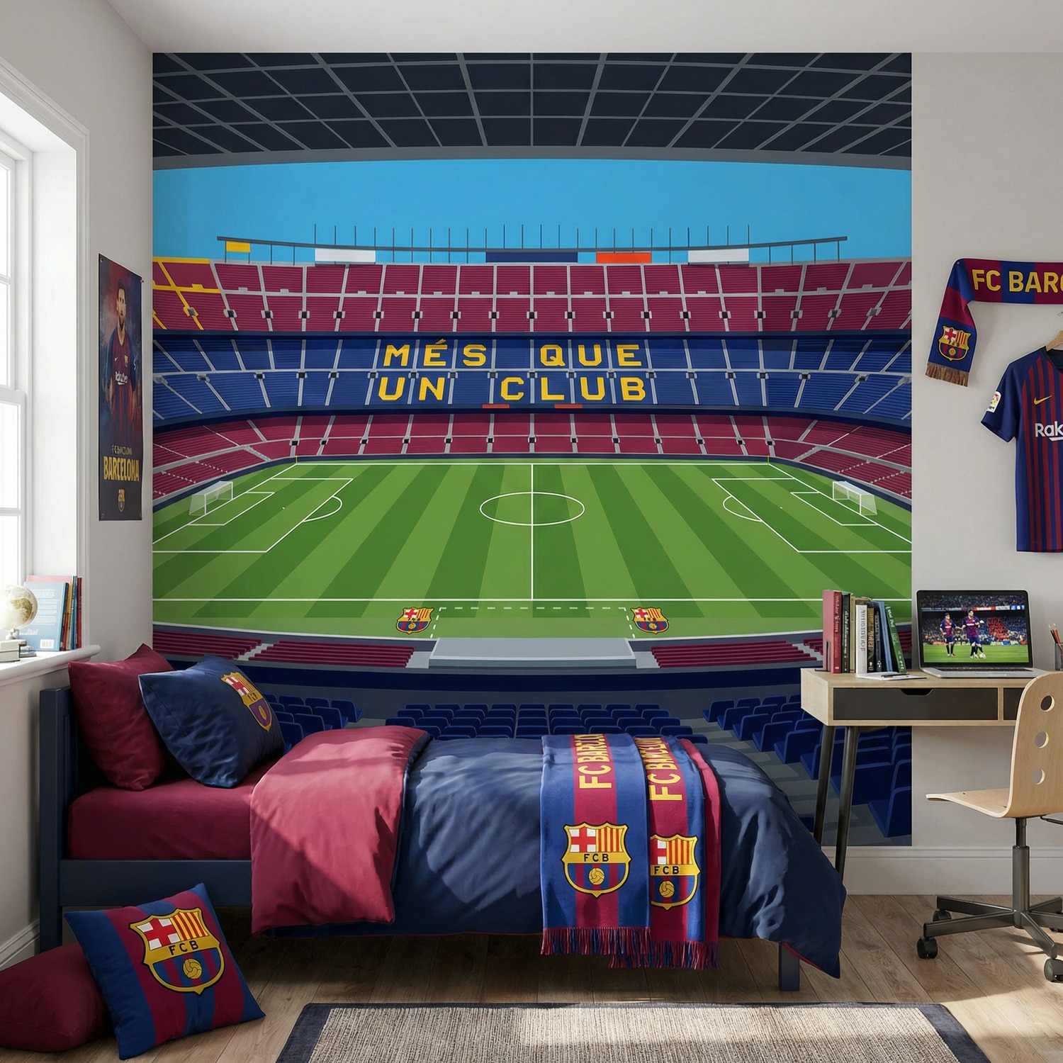 Wall Murals: Interior of Camp Nou Stadium FC Barcelona