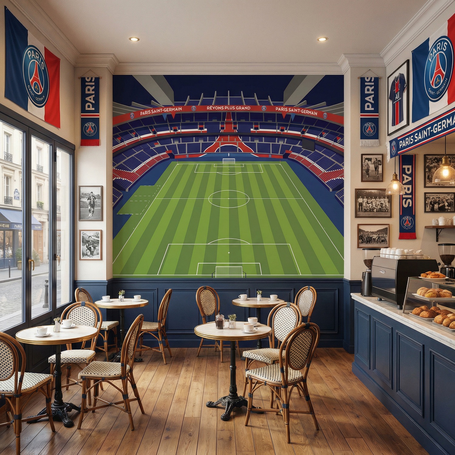 Wall Murals: Parc des Princes Stadium Paris Saint-Germain