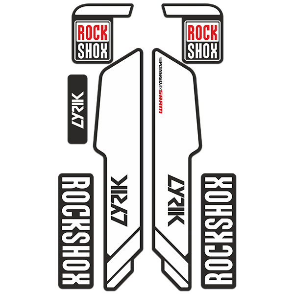 Car & Motorbike Stickers: Rock Shox Lyrik bicycle forks