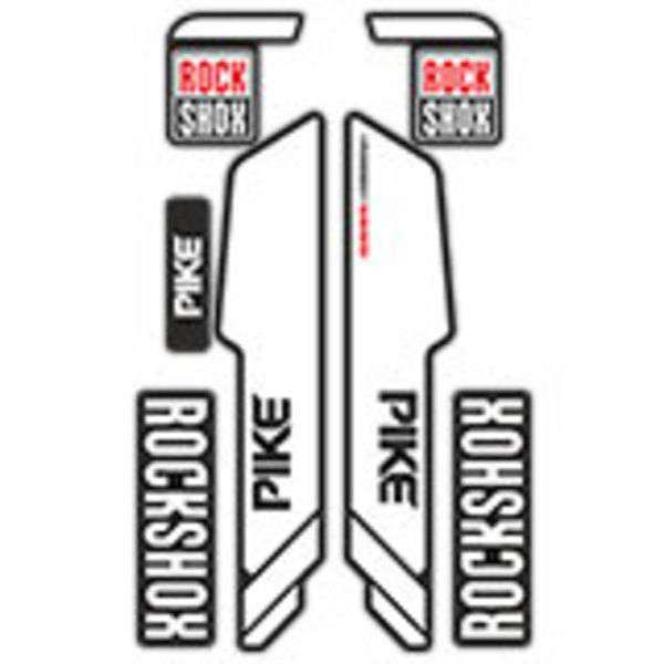 Car & Motorbike Stickers: Rock Shox Pike bicycle forks on white