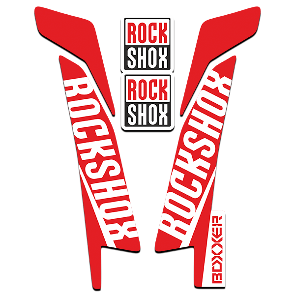 Car & Motorbike Stickers: Rock Shox boxxer bicycle fork kit